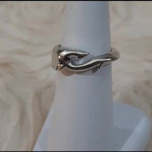 Vintage Hook sterling silver size 6.75 gothic boho